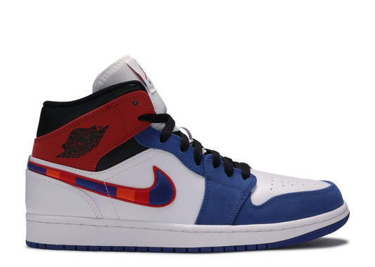 Air Jordan 1 Mid ¡®Multicolored Swoosh¡¯ Unfading Sneaker