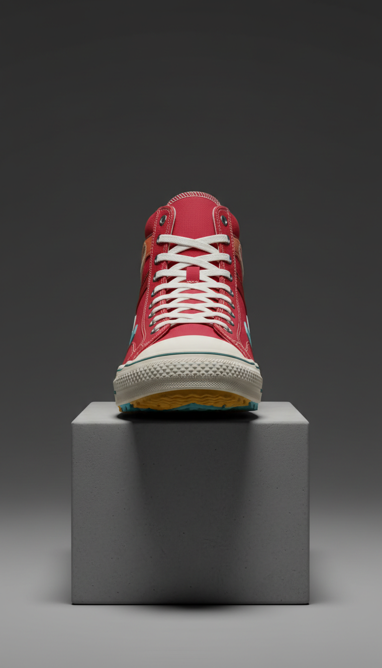 Signal Red limited-edition high-top